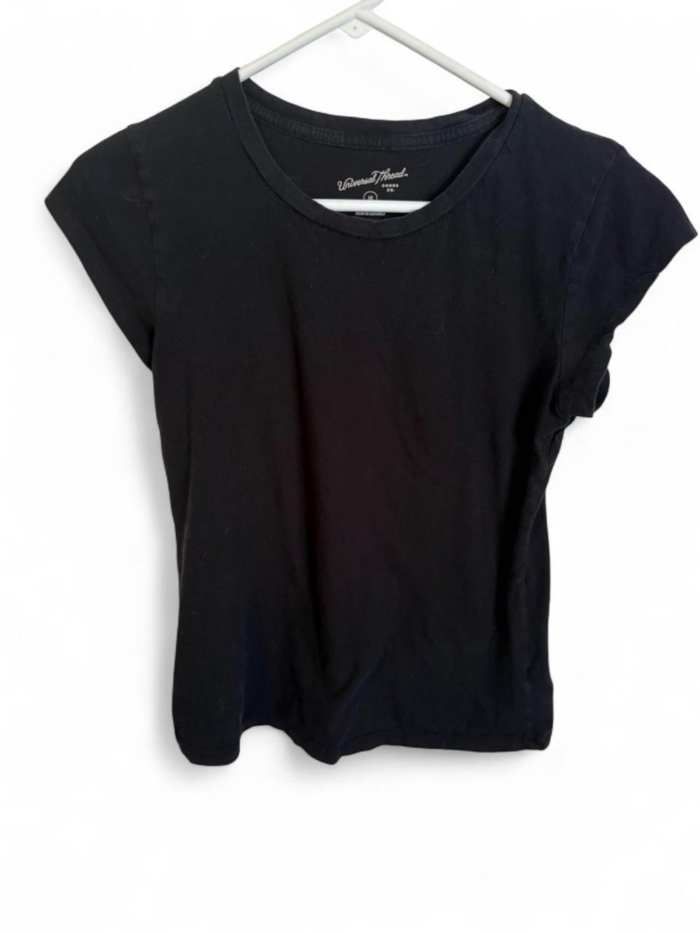 Universal Thread Black Short Sleeve Crewneck Tee Top